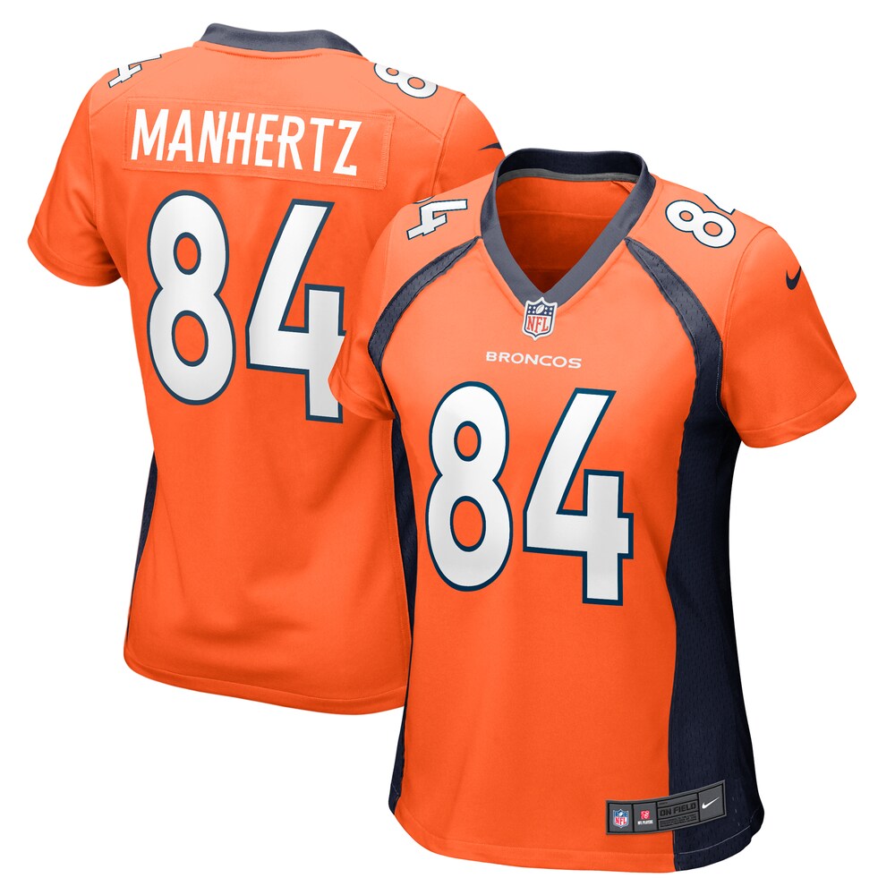 Chris Manhertz Denver Broncos Nike Women's Game Player Jersey - Orange