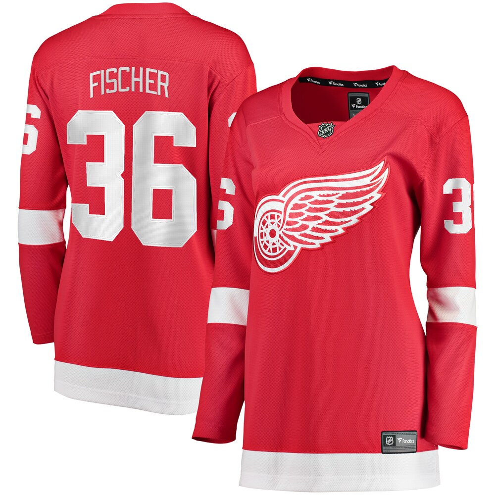Christian Fischer Detroit Red Wings Fanatics Branded Women's Home Breakaway Player Jersey - Red