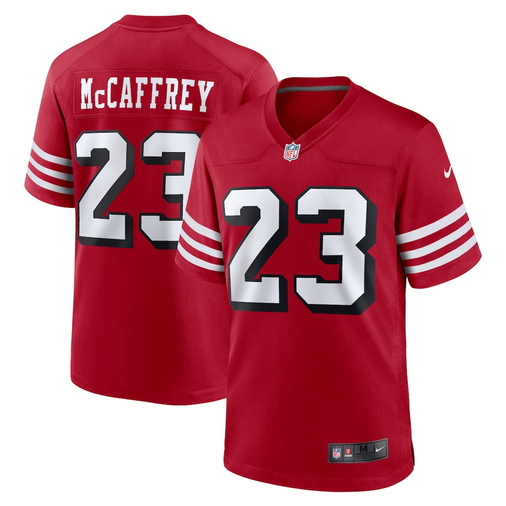 Christian McCaffrey San Francisco 49ers Alternate Game Player Jersey - Scarlet