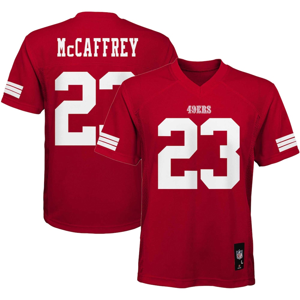 Christian McCaffrey San Francisco 49ers Youth Replica Player Jersey - Scarlet