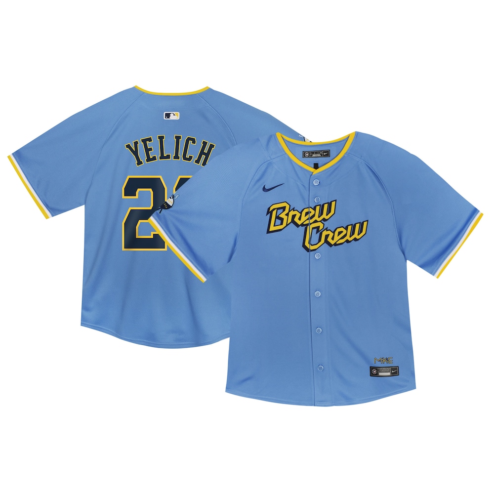 Christian Yelich Milwaukee Brewers Toddler City Connect Limited Player Jersey - Powder Blue