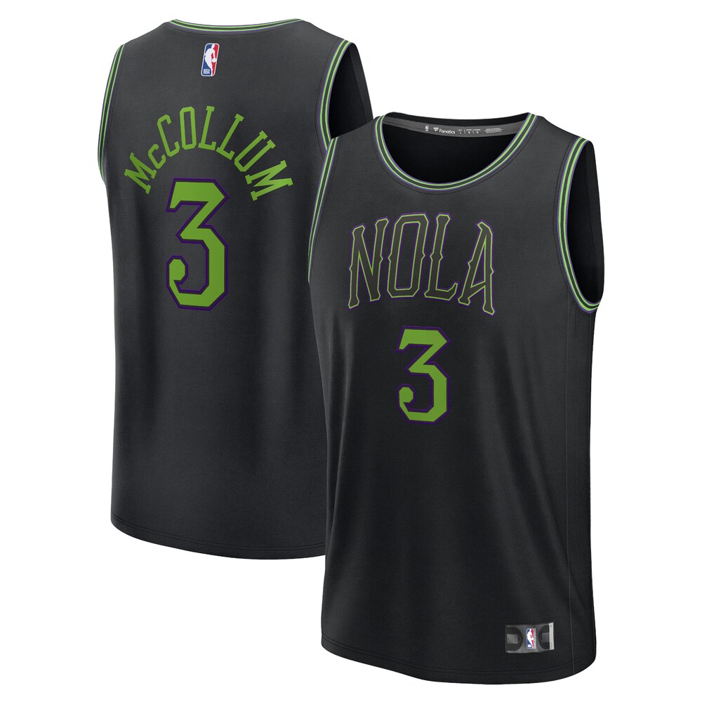 CJ McCollum New Orleans Pelicans Fanatics Branded Unisex 2023/24 Fast Break Jersey - Black - City Edition