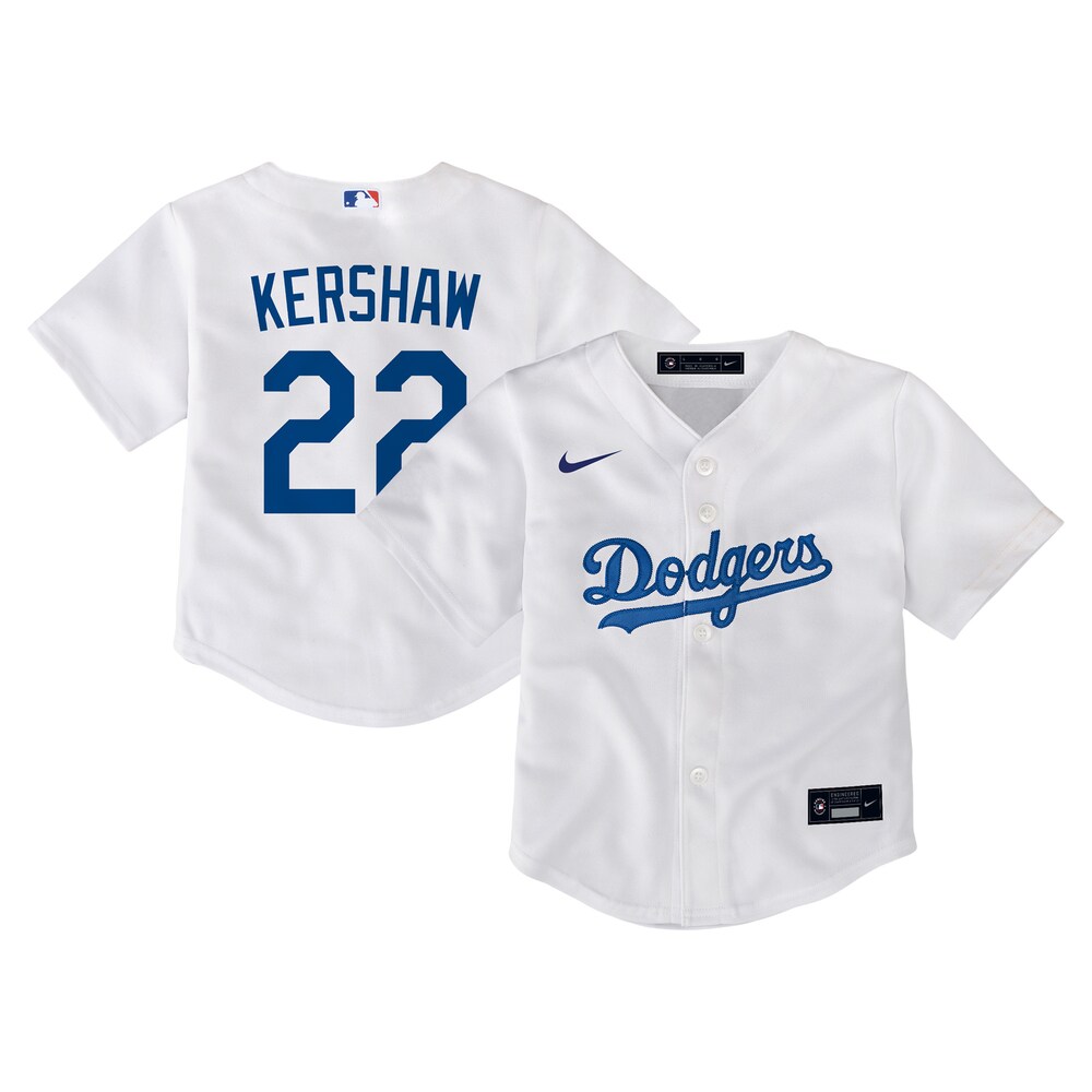 Clayton Kershaw Los Angeles Dodgers Toddler Home Game Jersey - White