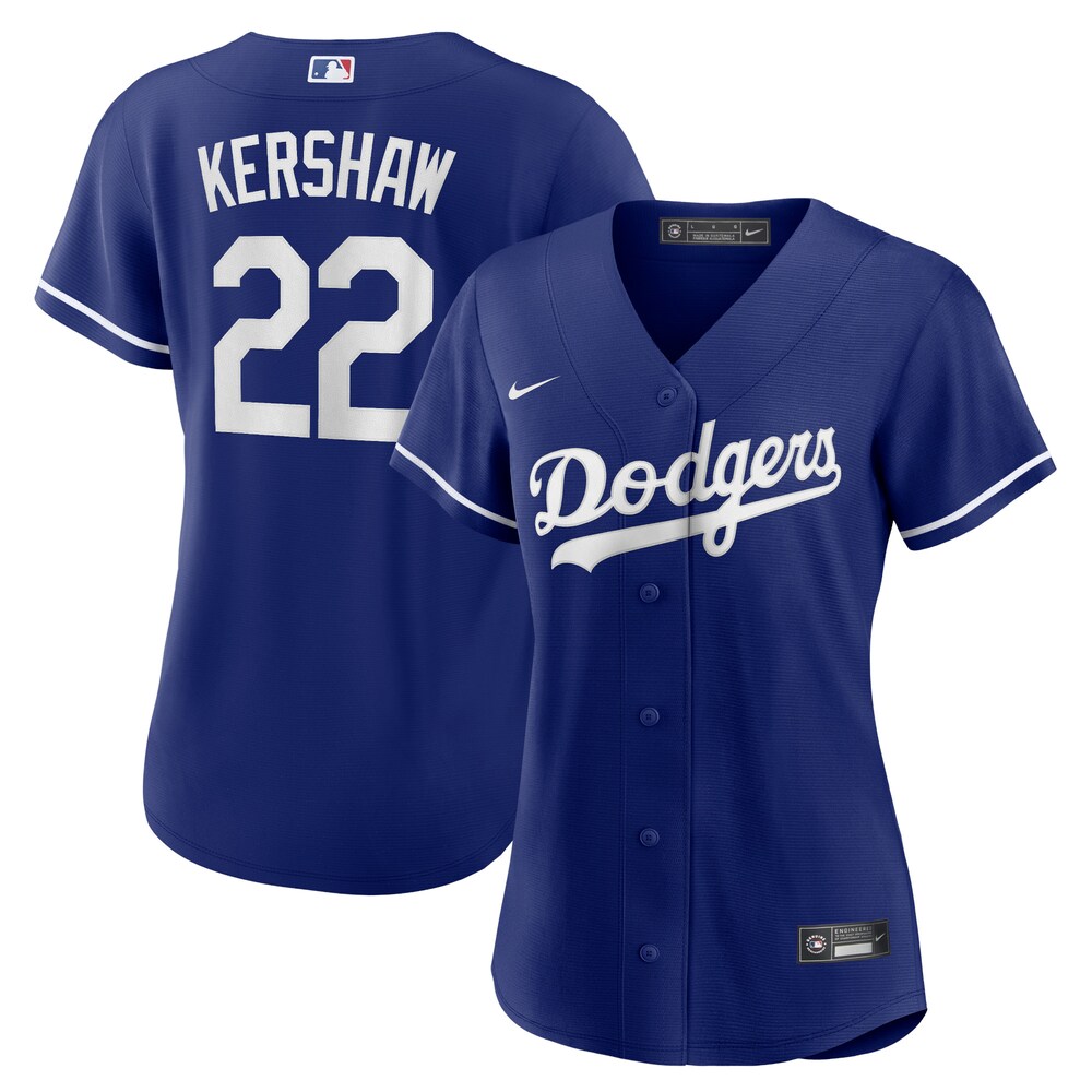 Clayton Kershaw Los Angeles Dodgers Women's Replica Player Jersey - Royal