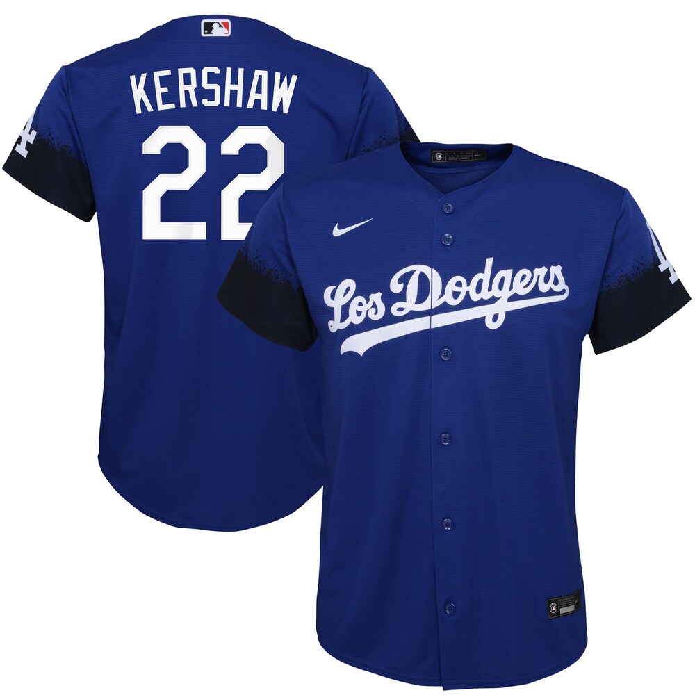 Clayton Kershaw Los Angeles Dodgers Youth City Connect Replica Player Jersey | Royal