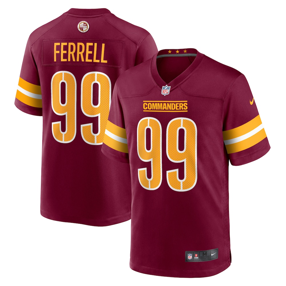 Clelin Ferrell Washington Commanders Game Jersey -  Burgundy