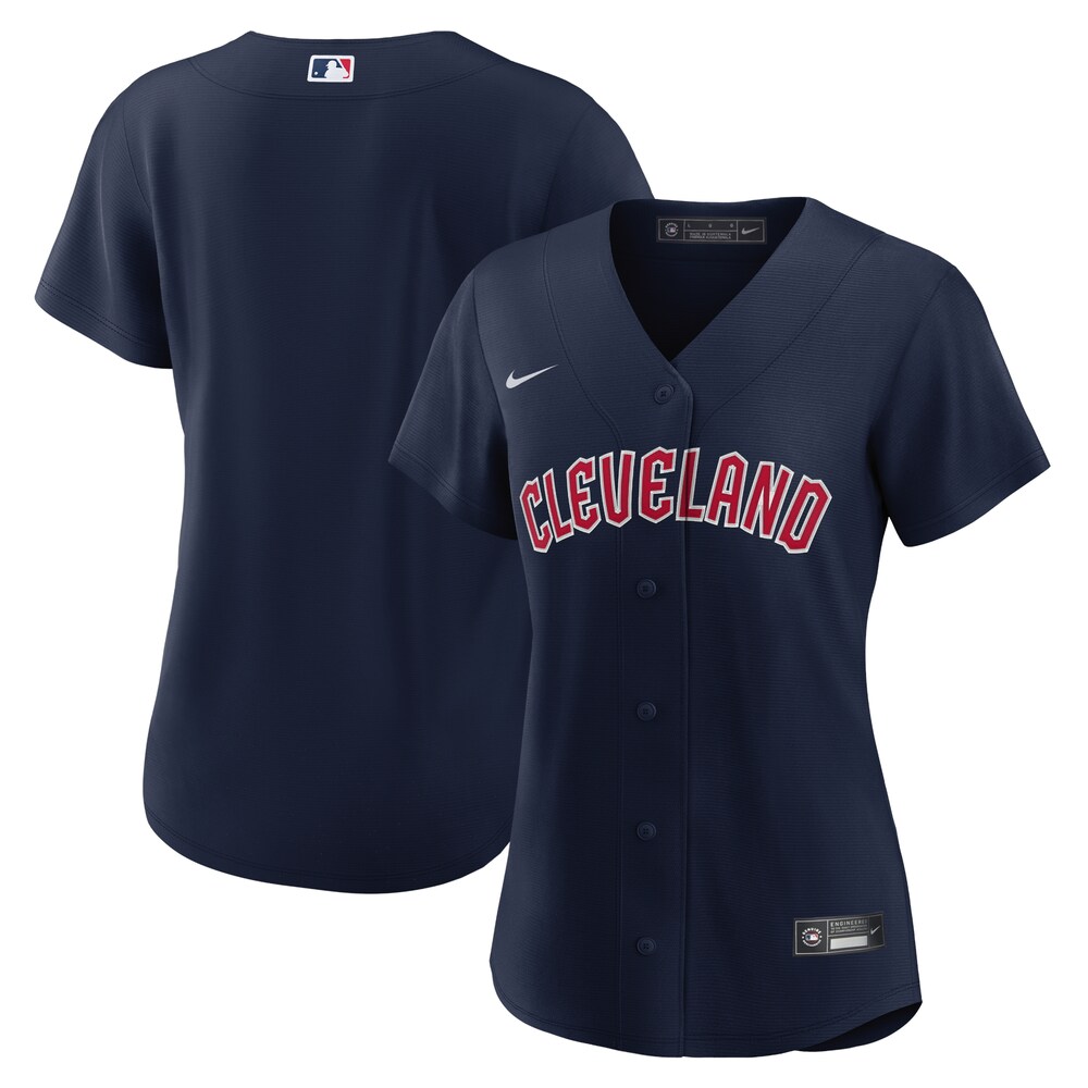 Cleveland Guardians Nike Women's Alternate Official Replica Jersey - Navy