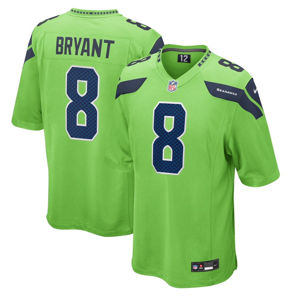 Coby Bryant Seattle Seahawks Nike  Game Jersey - Neon Green