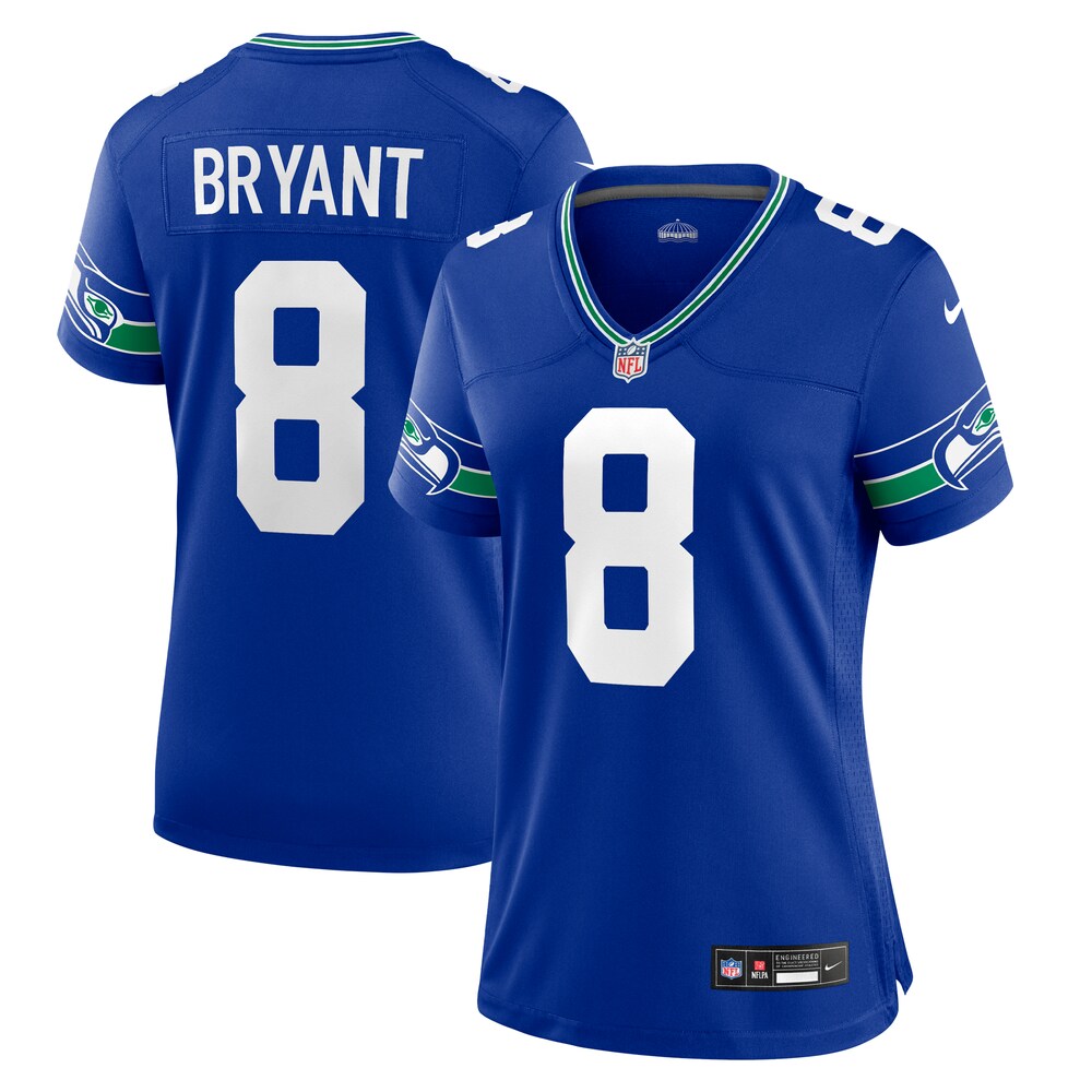 Coby Bryant Seattle Seahawks Women's Throwback Player Game Jersey | Royal