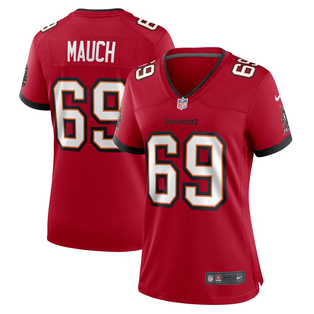 Cody Mauch Tampa Bay Buccaneers Women's  Game Jersey -  Red