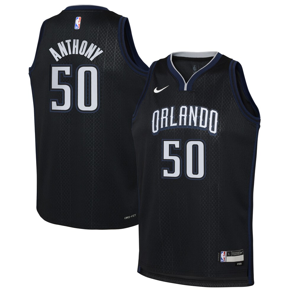 Cole Anthony Orlando Magic Nike Youth 2022/23 Swingman Jersey - City Edition - Black