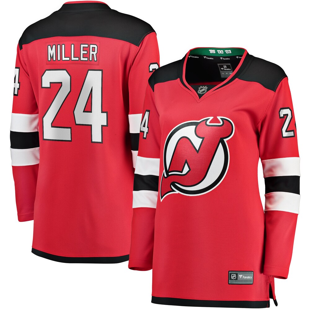 Colin Miller New Jersey Devils Fanatics Branded Women's Home Breakaway Player Jersey - Red