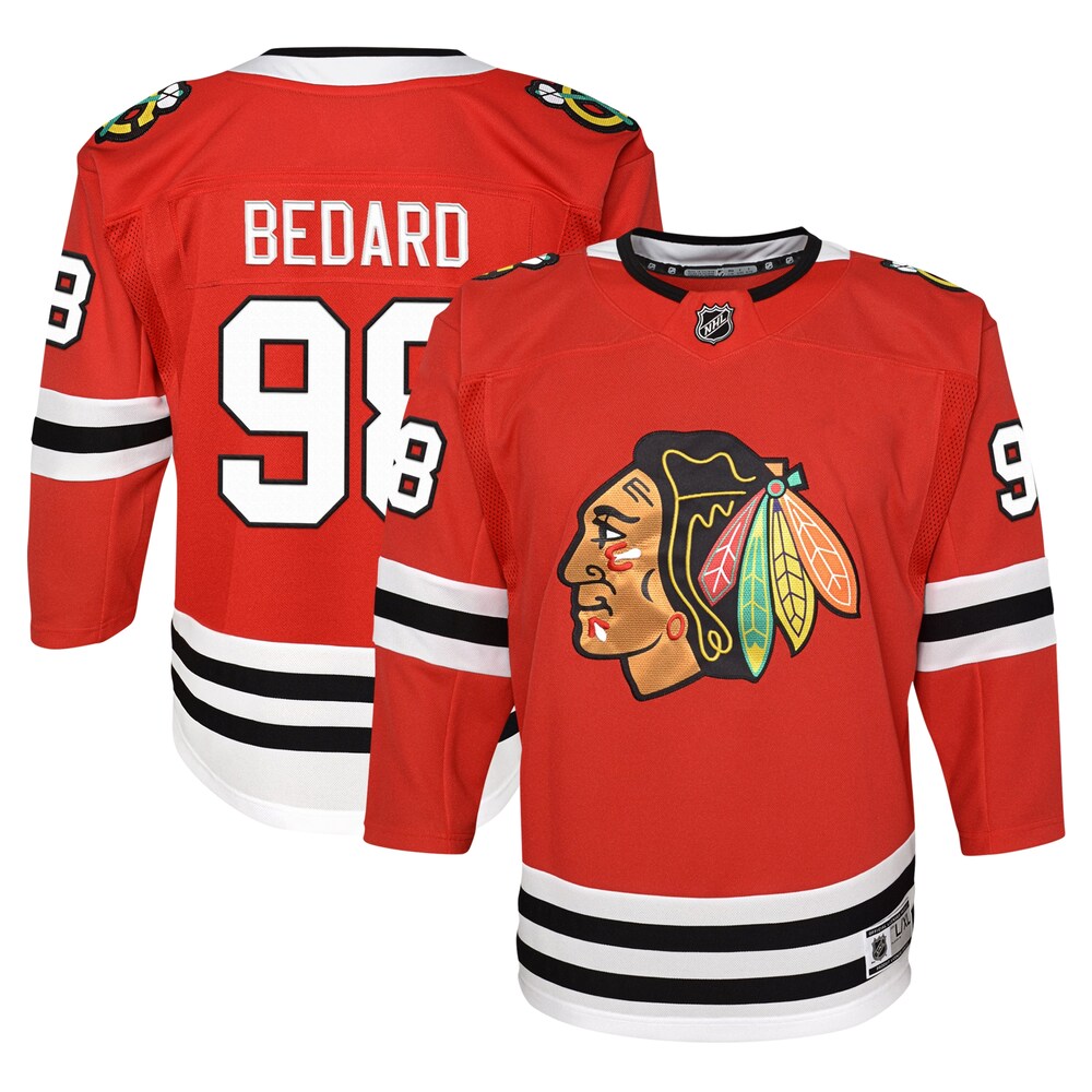 Connor Bedard Chicago Blackhawks Youth Home Premier Player Jersey | Red