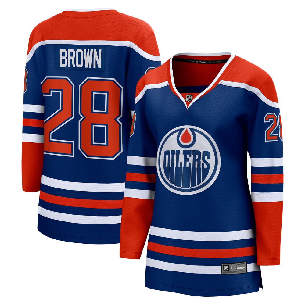 Connor Brown Edmonton Oilers Fanatics Branded Women's Home Breakaway Player Jersey - Royal