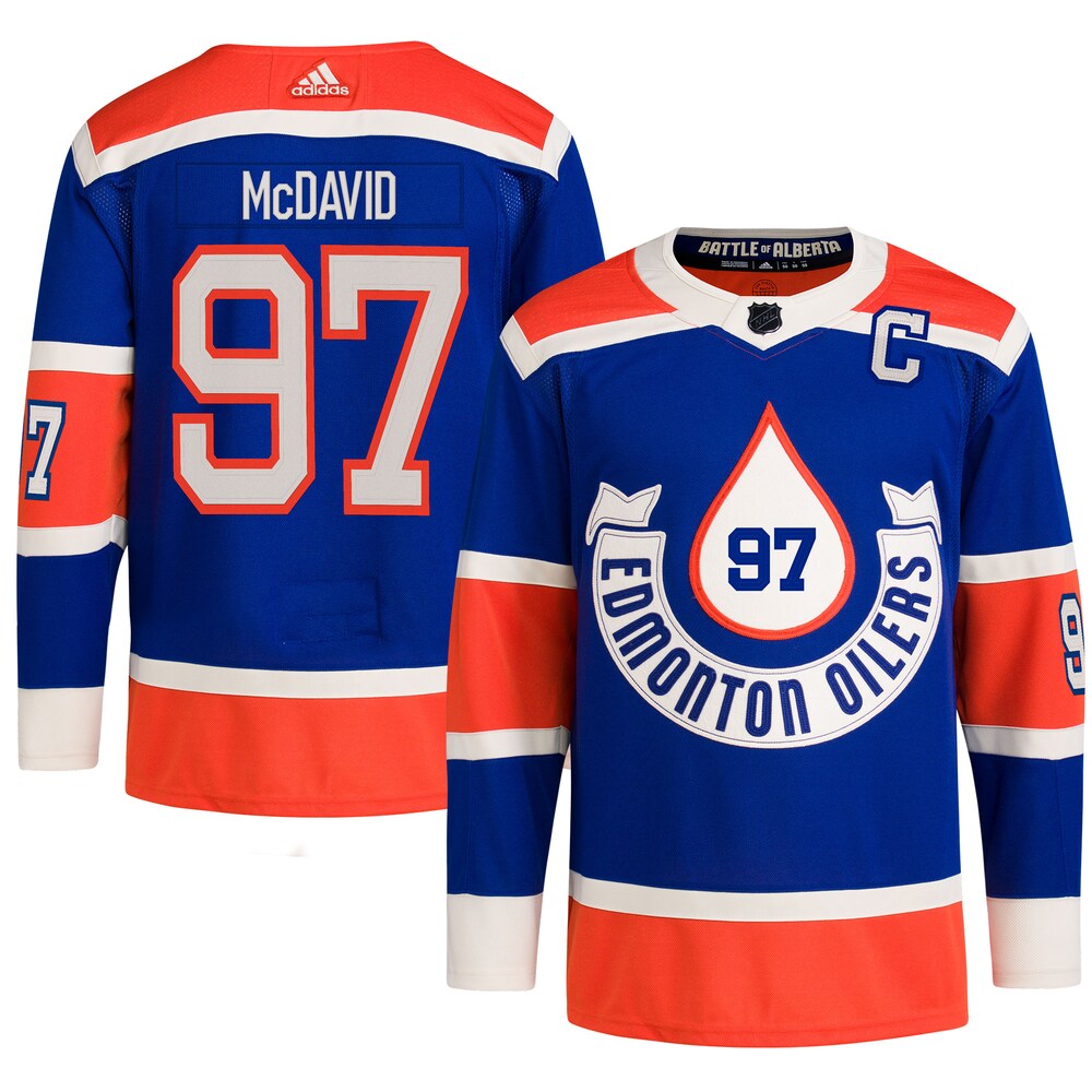 Connor McDavid Edmonton Oilers adidas 2023 NHL Heritage Classic Primegreen Authentic Player Jersey - Royal