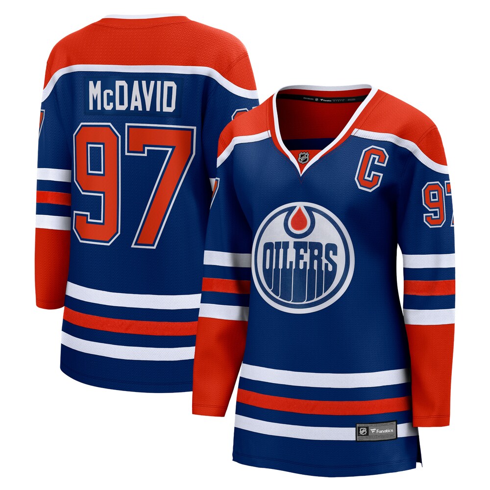 Connor McDavid Edmonton Oilers Fanatics Women's Home Premier Breakaway Player Jersey | Royal