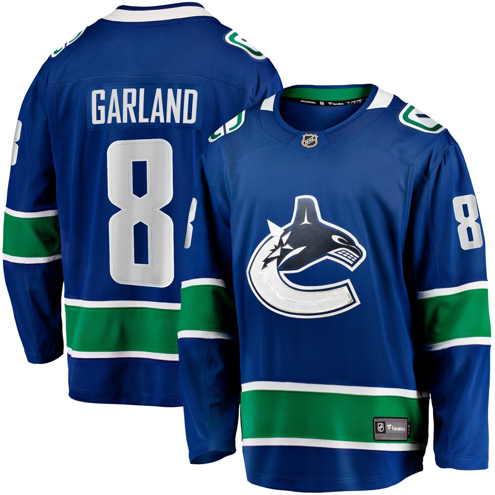 Conor Garland Vancouver Canucks Fanatics Branded Home Breakaway Jersey - Blue