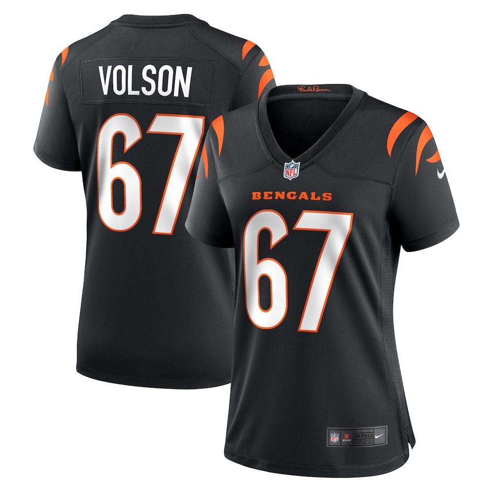 Cordell Volson Cincinnati Bengals Women's Game Player Jersey - Black