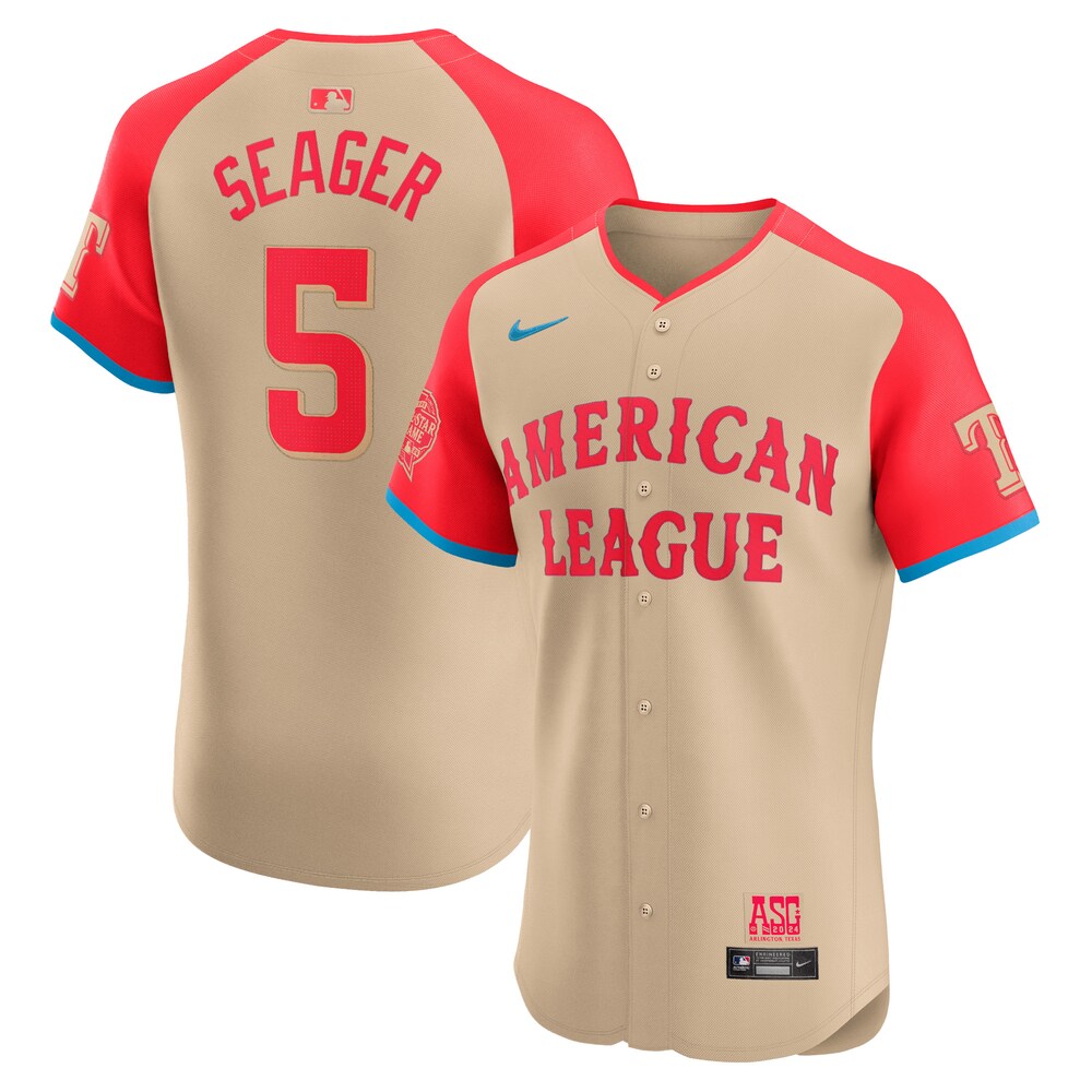 Corey Seager American League 2024 MLB All|Star Game Elite Player Jersey | Cream