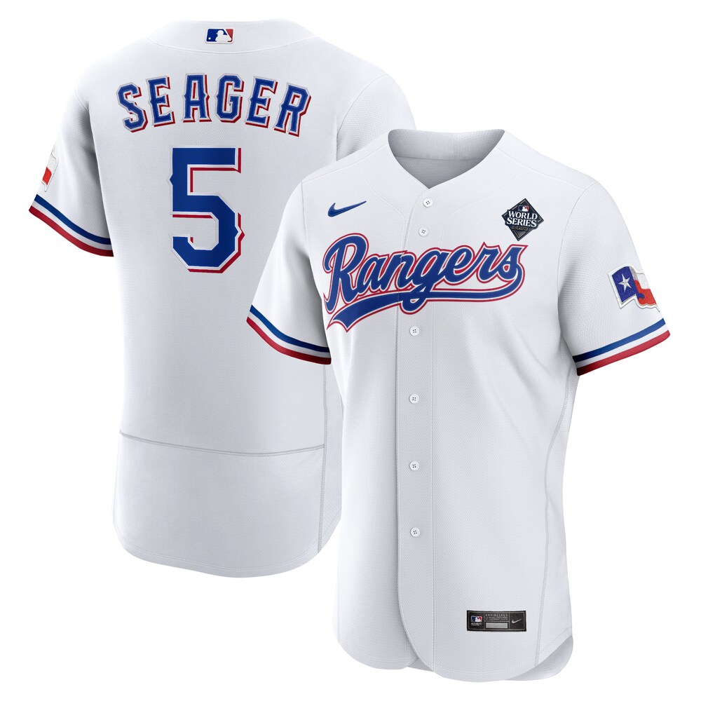 Corey Seager Texas Rangers Nike 2023 World Series Authentic Player Jersey - White