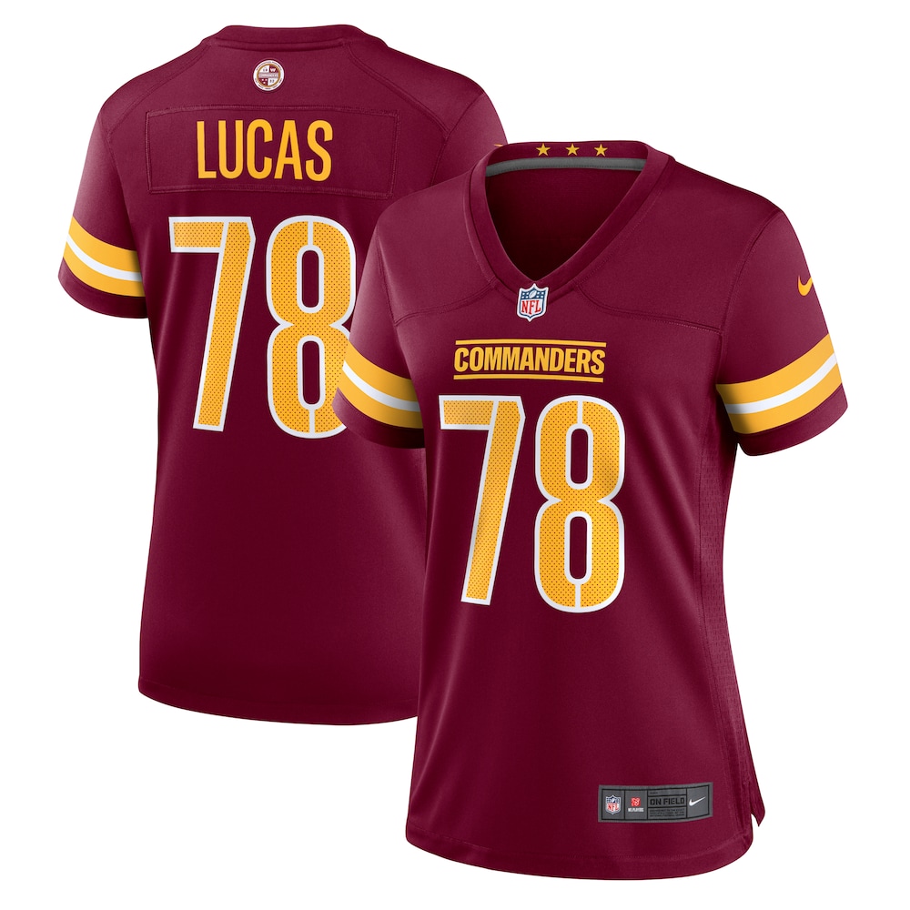 Cornelius Lucas Washington Commanders Women's  Game Jersey |  Burgundy