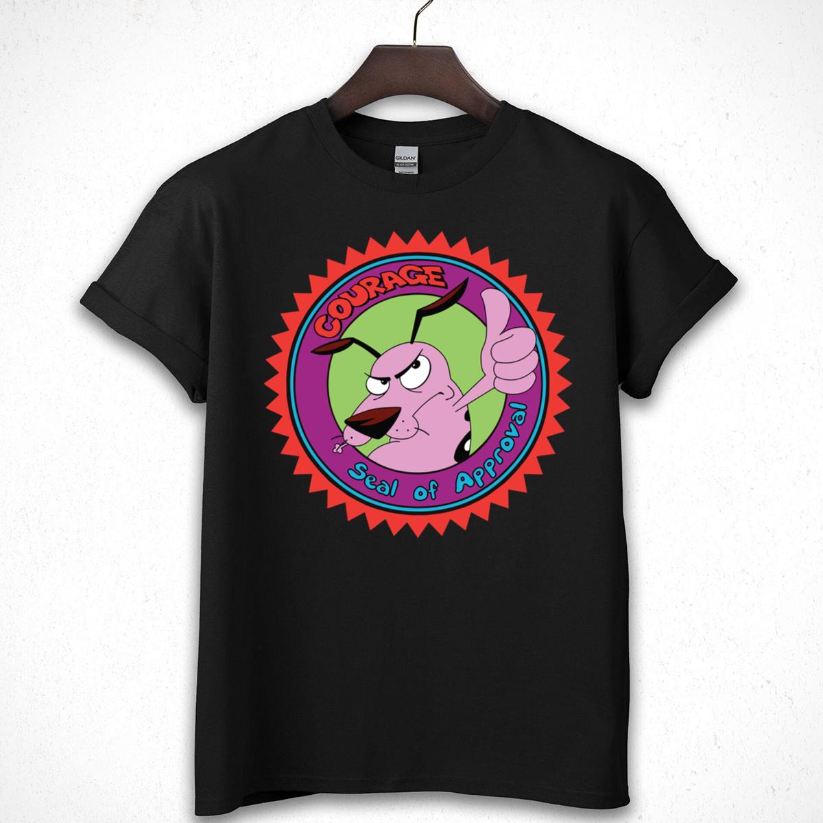 Courage the Cowardly Dog Seal of Approval Graphic T-Shirt