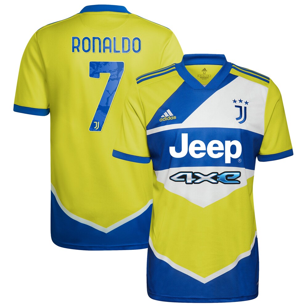 Cristiano Ronaldo Juventus 2021/22 Third Replica Player Jersey - Yellow