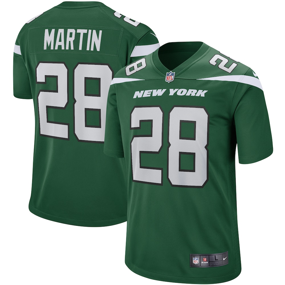 Curtis Martin New York Jets Game Retired Player Jersey - Gotham Green