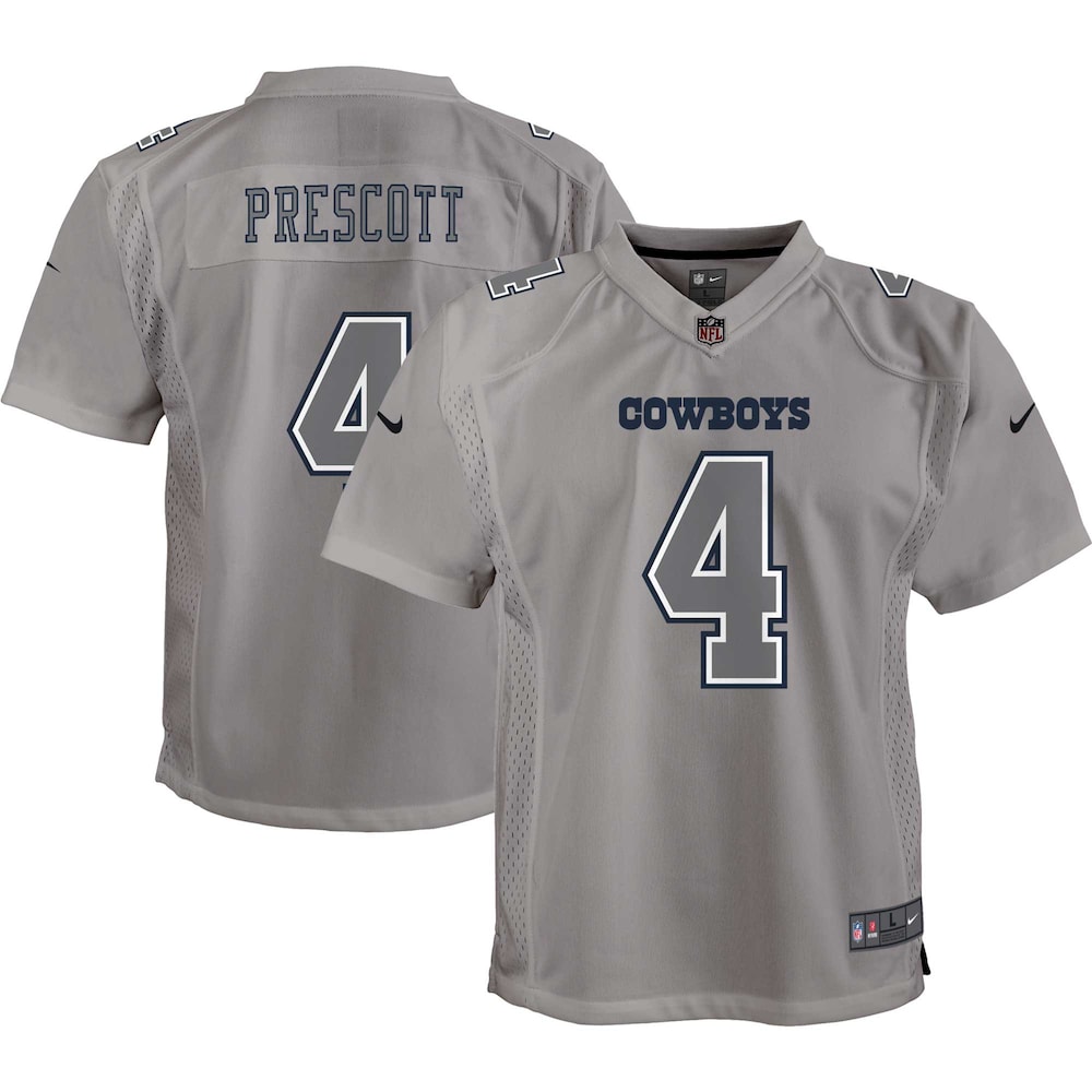 Dak Prescott Dallas Cowboys Youth Atmosphere Game Jersey | Gray