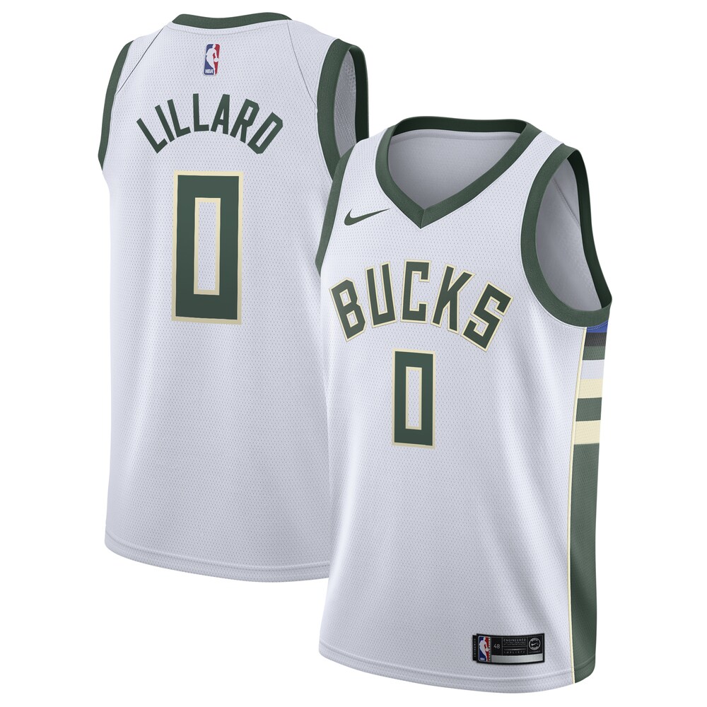 Damian Lillard Milwaukee Bucks Nike Unisex Swingman Player Jersey ...