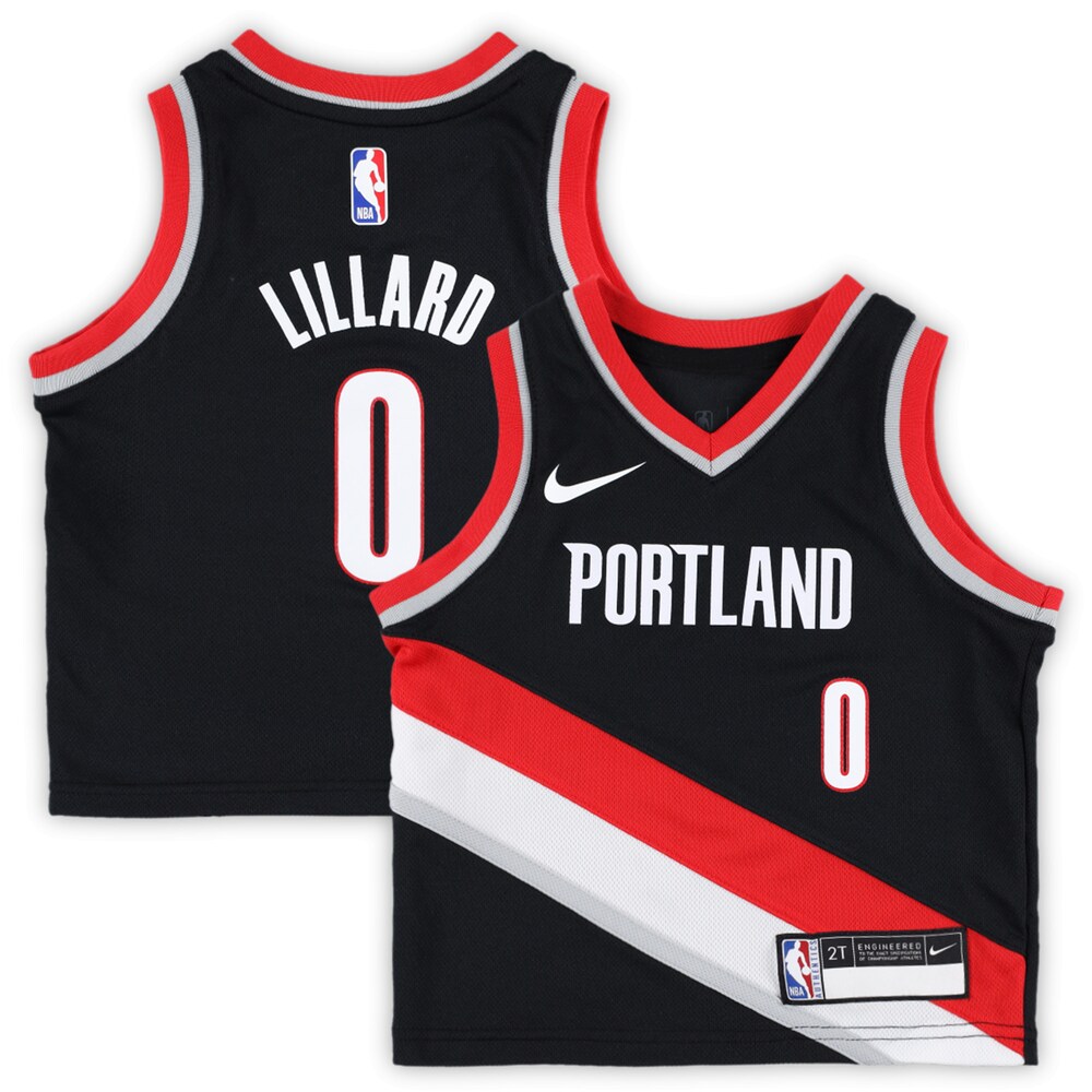 Damian Lillard Portland Trail Blazers Nike Toddler 2023/24 Replica Jersey - Icon Edition - Black
