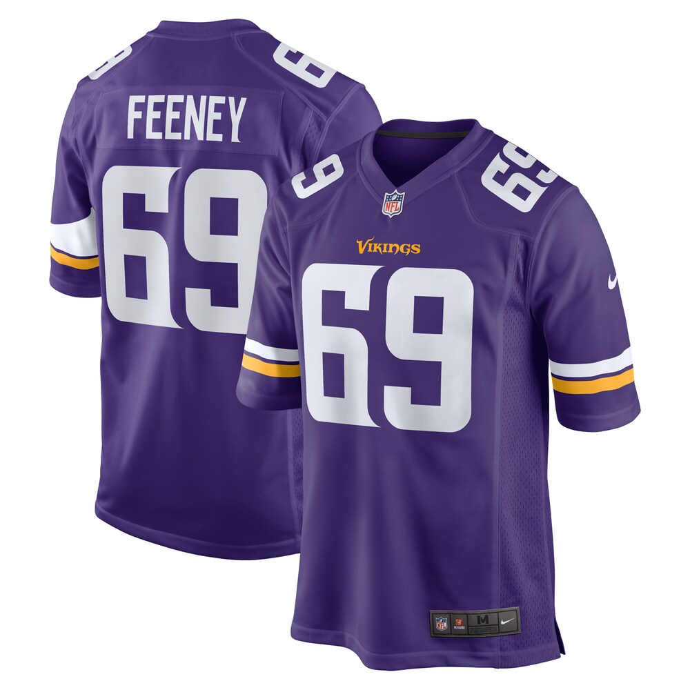 Dan Feeney Minnesota Vikings Team Game Jersey |  Purple