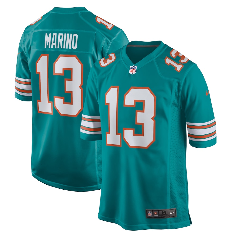 Dan Marino Miami Dolphins Retired Player Jersey - Aqua