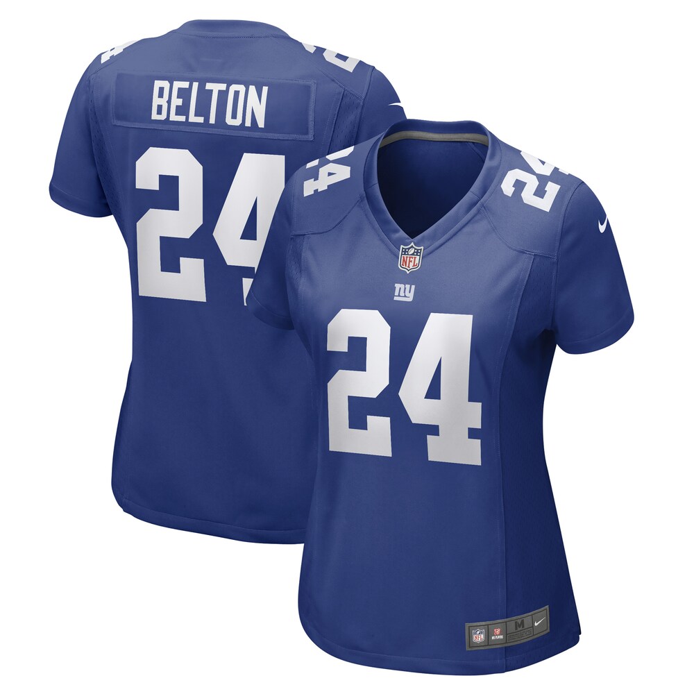 Dane Belton New York Giants Women's Game Player Jersey | Royal