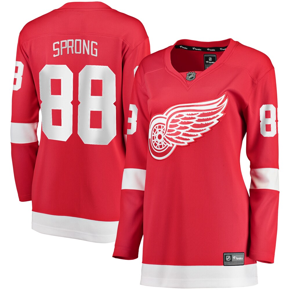 Daniel Sprong Detroit Red Wings Fanatics Branded Women's Home Breakaway Player Jersey - Red