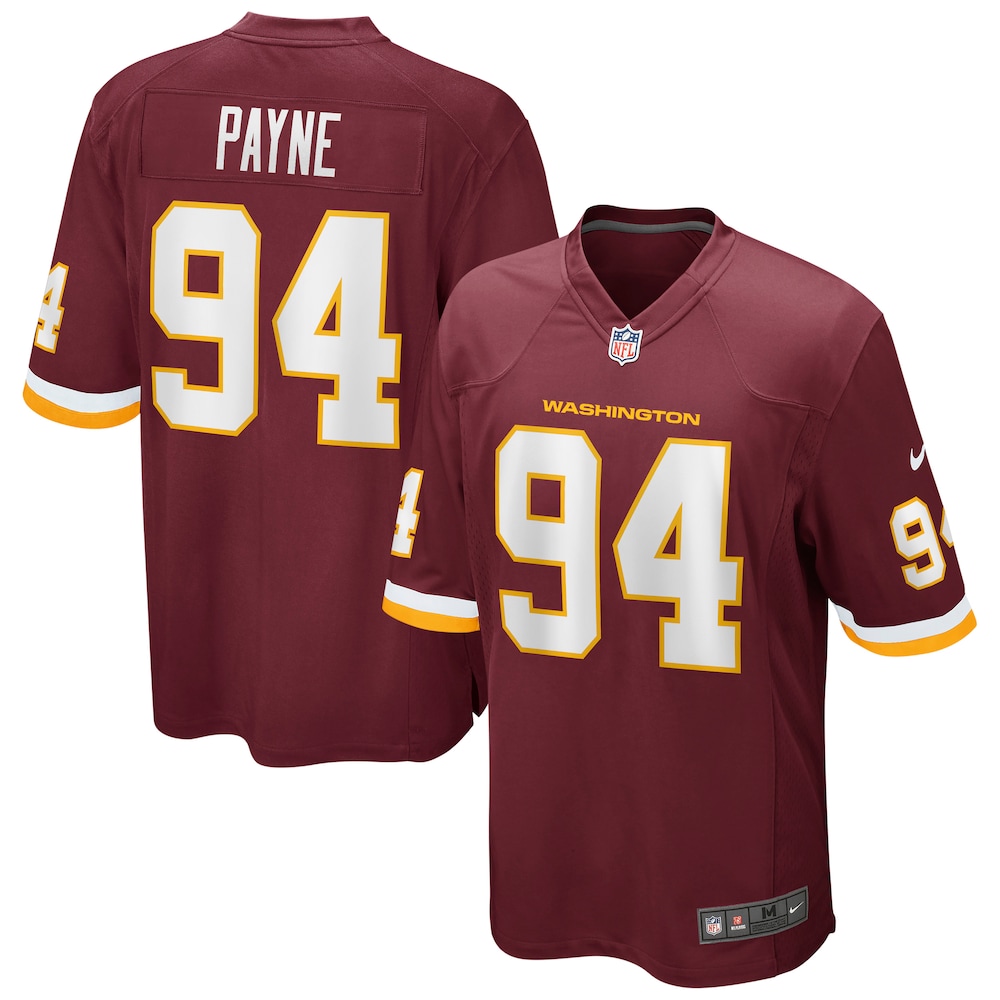 Daron Payne Washington Football Team Game Player Jersey | Burgundy