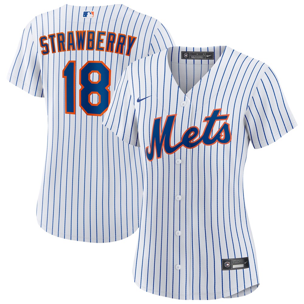 Darryl Strawberry New York Mets Women's Home Replica Player Jersey - White