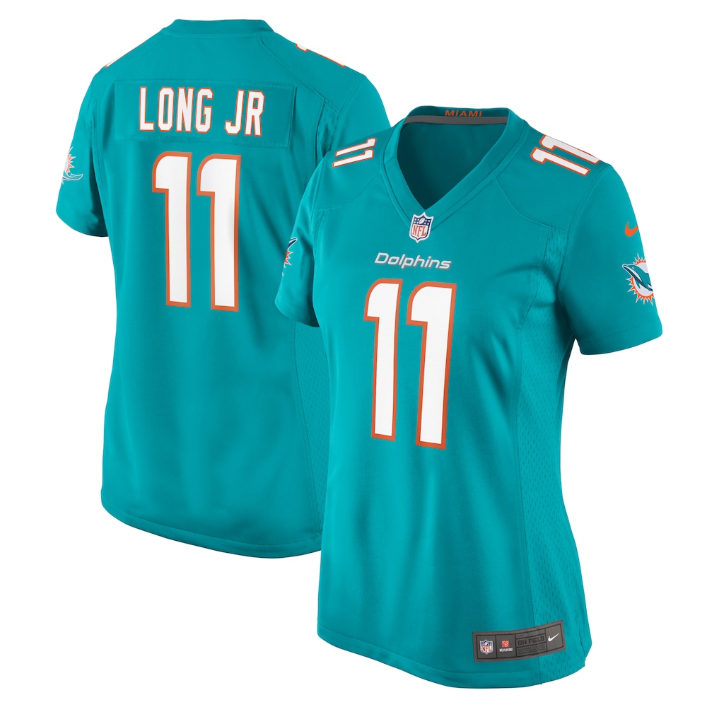 David Long Jr. Miami Dolphins Women's  Game Jersey -  Aqua