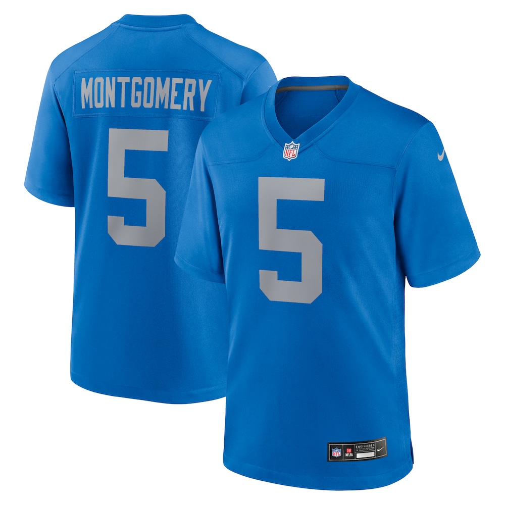 David Montgomery Detroit Lions Alternate Game Jersey -  Blue