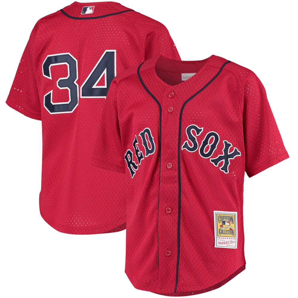 David Ortiz Boston Red Sox Mitchell x Ness Youth Cooperstown Collection Batting Practice Jersey | Red