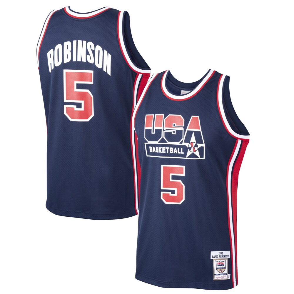 David Robinson USA Basketball Mitchell & Ness 1992 Dream Team Authentic Jersey - Navy