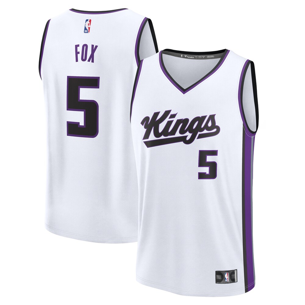 De'Aaron Fox Sacramento Kings Fanatics Youth Fast Break Replica Player Jersey - Association Edition - White