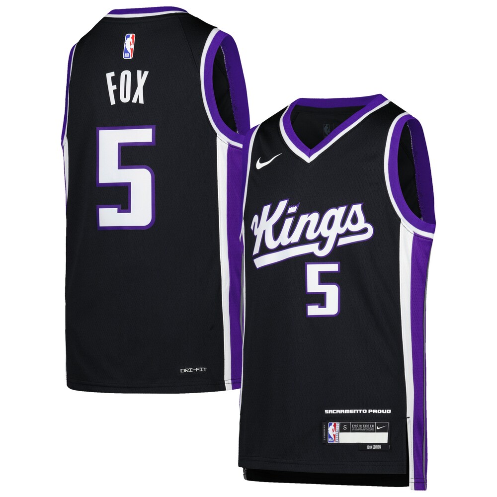 De'Aaron Fox Sacramento Kings Youth Swingman Jersey | Icon Edition | Purple