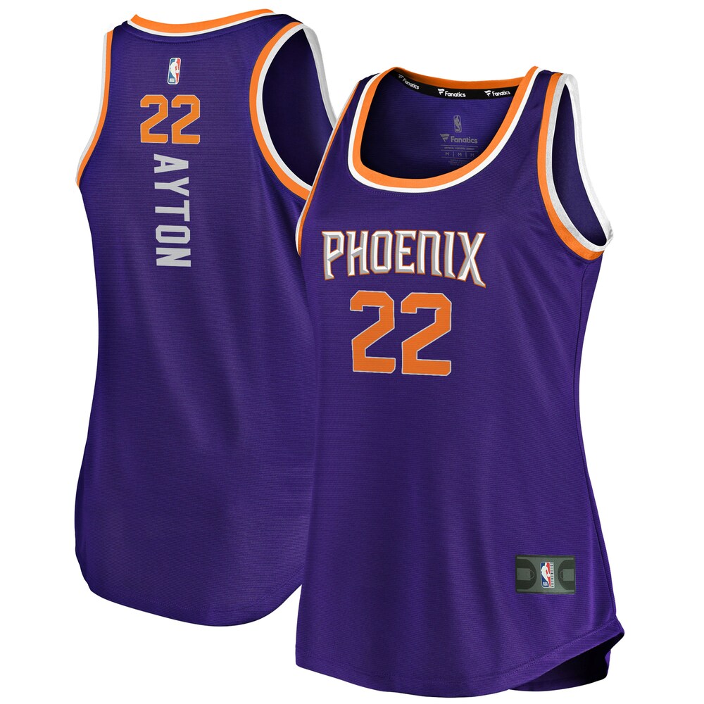 Deandre Ayton Phoenix Suns Fanatics Branded Women's Fast Break Tank Jersey - Icon Edition - Purple
