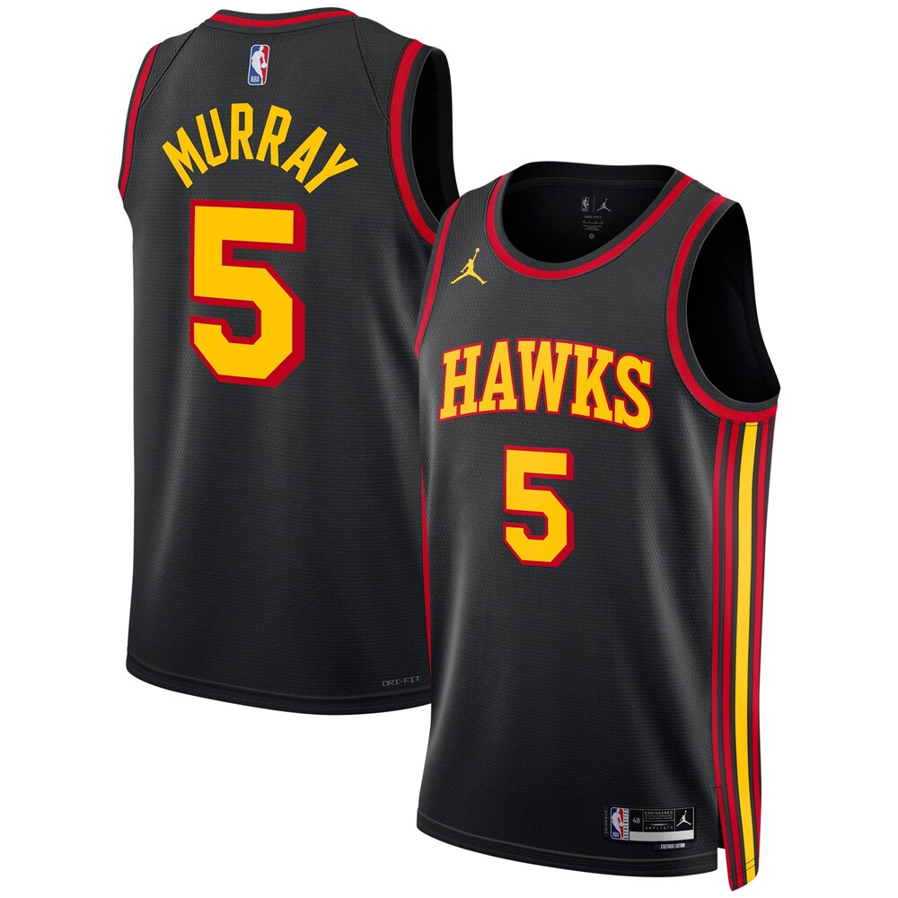 Dejounte Murray Atlanta Hawks Jordan Brand Unisex Swingman Jersey | Statement Edition | Black