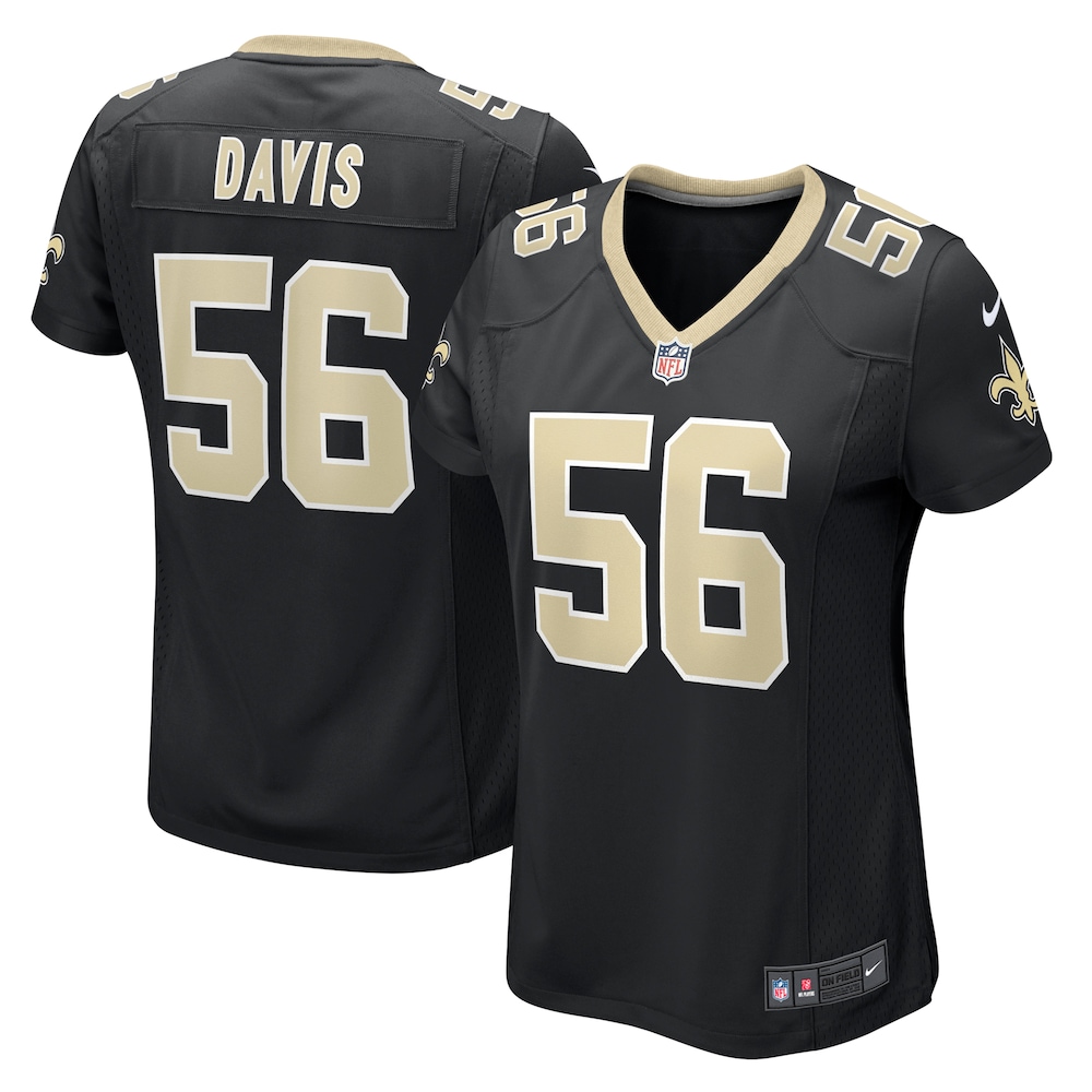 Demario Davis New Orleans Saints Women's  Game Jersey |  Black