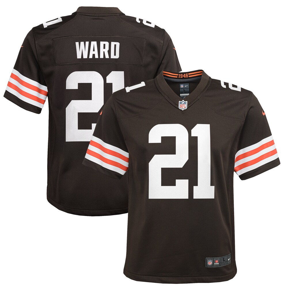 Denzel Ward Cleveland Browns Youth Game Jersey - Brown