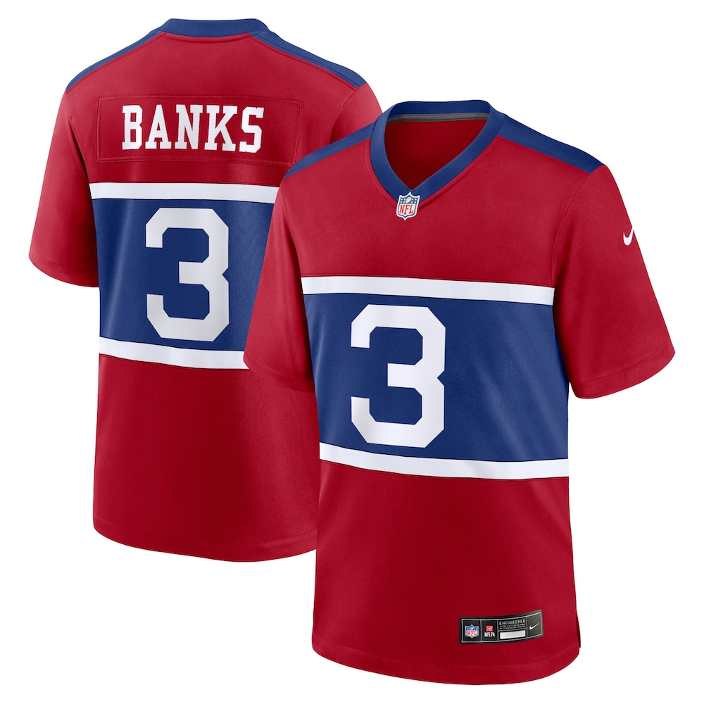 Deonte Banks New York Giants Youth Alternate Player Game Jersey | Century Red