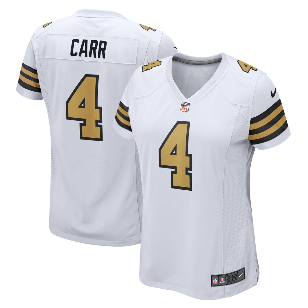 Derek Carr New Orleans Saints Nike Women's Alternate Game Jersey -  White