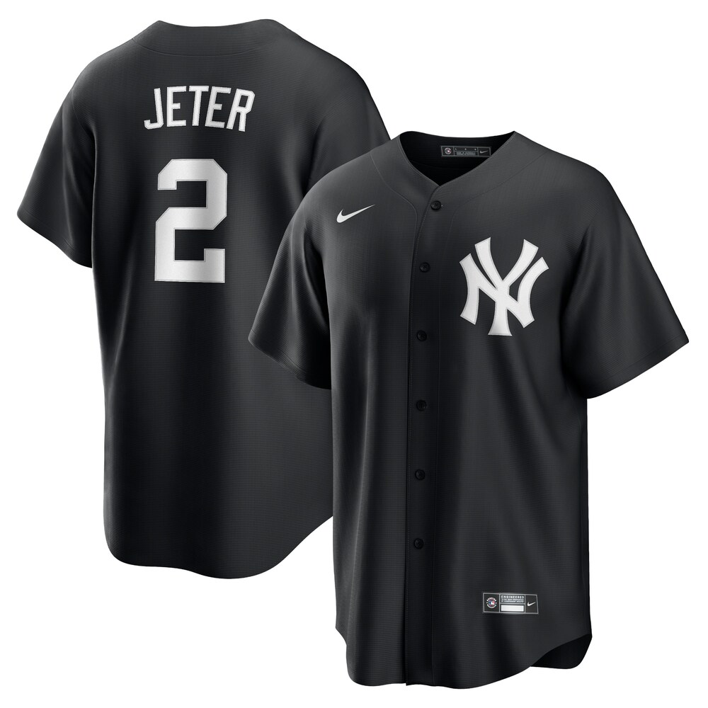 Derek Jeter New York Yankees Nike Official Replica Player Jersey - Black